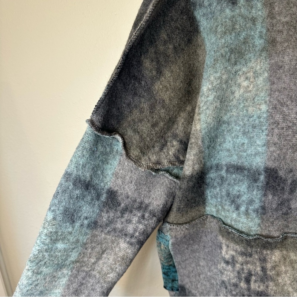 BiBi Dropped Shoulder Plaid Hooded Pullover - Picture 8 of 15